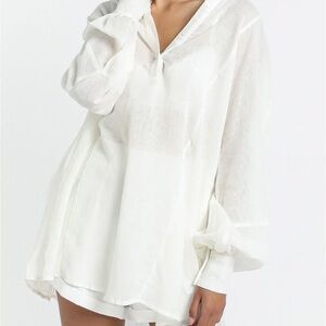 DAWN SHIRT DRESS IN WHITE
SHOWPO